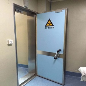 Porte coulissante anti-rayonnement en acier inoxydable, finition moderne, bien scellée, pour salles d'imagerie médicale et salles d'opération des hôpitaux - Product Image 3