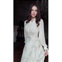 Robe longue à manches longues à motif papillon noir, abaya modeste, robe de soirée pour femmes musulmanes, tenue décontractée pour tous les jours