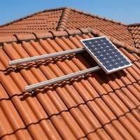 Système de fixation de tuiles photovoltaïques en aluminium haute résistance, étanche et anticorrosion pour toiture solaire