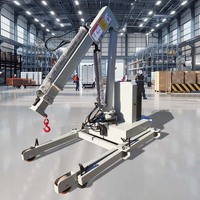 Équipement de levage hydraulique rotatif automatique à 360 degrés, mini grue électrique pliable, petite grue de sol