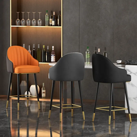 Stuhl Bar Metall Theke Nordic Swivel Moderne Wohn möbel Set Hoch Holz Samt Küche Leder Gold Luxus Hocker Stuhl Bar