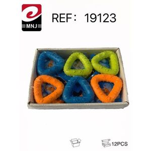 Giocattolo triangolare per cani, 12 pezzi, in gomma colorata, per cani - Product Image 3