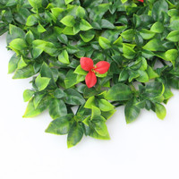 Mur végétal artificiel en plastique Longstar Gardenia Leaf Lawn, décoration murale extérieure, projet de verdure, murs végétaux