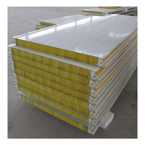 Panneau sandwich en laine de roche Dongan, <span class=keywords><strong>isolation</strong></span> <span class=keywords><strong>thermique</strong></span>, ignifuge, <span class=keywords><strong>plaque</strong></span> galvanisée colorée, 50/75/80/100/120/150/200 mm, pour murs <span class=keywords><strong>et</strong></span> toits - Product Image 5