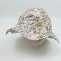 Venta al por mayor encantador 100% algodón estampado cubo sombrero tulipán sombrero para bebés niños