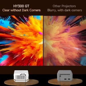 Projecteur LCD intelligent 720P pour HY300 GT 400 ANSI WiFi BT5.0 Keystone 35-135 pouces Stéréo Portable Intégré - Product Image 2
