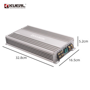 เครื่องขยายเสียงรถยนต์ KUERL 4 แชนแนล 4x80W คลาส AB อลูมิเนียมอัลลอยด์ กำลังขับสูง สำหรับอัพเกรดเสียงในรถยนต์ - Product Image 1