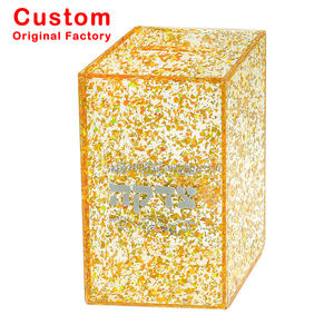 Caja de Donaciones de Acrílico Personalizada, Moderna Caja de Caridad Judaica Tsedaka, Caja de Tzedakah Transparente de Lucite, Cajas Transparentes para Donaciones de Monedas - Product Image 6