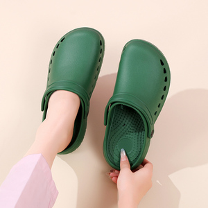 Nuove scarpe da allattamento da uomo in sala operatoria e pantofole da donna antiscivolo scarpe con punta a testa alta per lavoro in camera pulita con suola morbida - Product Image 5