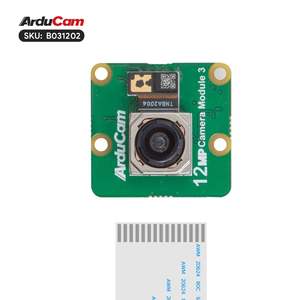 Módulo de cámara Arducam IMX708 de aglomerado 3 B031202 Gran angular de enfoque automático de 12MP para Raspberry Pi, modo HDR y compatible con PDAF - Product Image 3