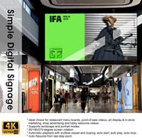 Reproductor Multimedia 8K Ultra HD en Formato USB para Señalización Digital AV, Reproducción Automática en Bucle Infinito H454, Audio y Vídeos sin Pérdidas, Música