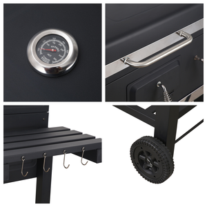 Parrilla de carbón para barbacoa, ahumador offset, ahumador de <span class=keywords><strong>pellets</strong></span>, carrito de barbacoa para carbón, UE AU CA - Product Image 6