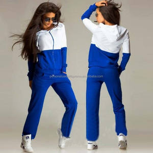 Lot de 2 survêtements <span class=keywords><strong>en</strong></span> molleton éponge pour femmes, pantalons de survêtement, vestes à capuche, ensembles de sweats pour filles - Product Image 3