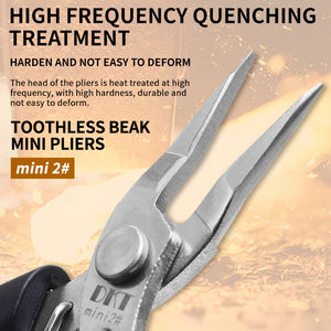 Kit de pinces à bijoux miniatures portables en acier au manganèse, coupe-fils diagonaux pour la réparation de bijoux et la modélisation - Product Image 5