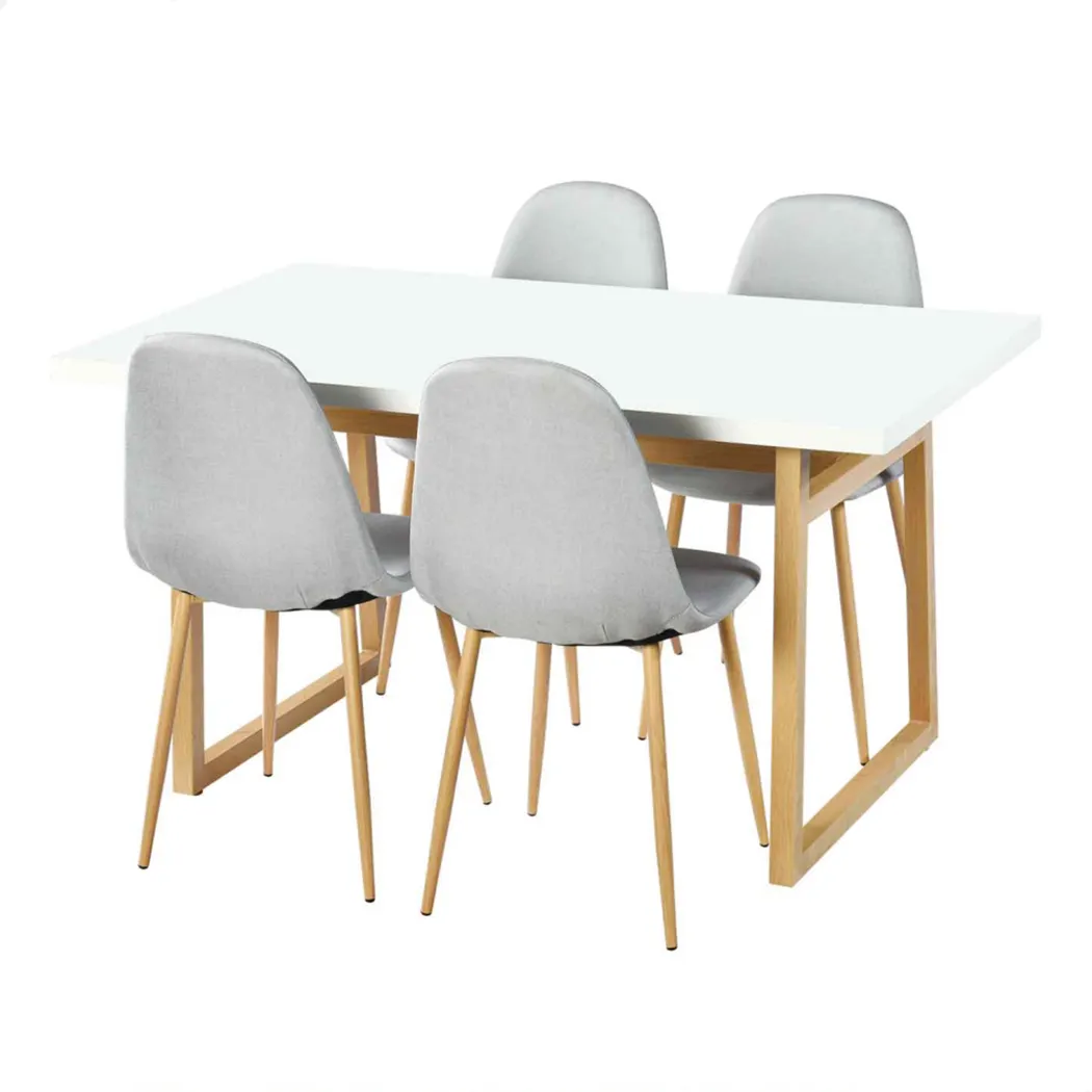 Wooden Dining Table Long White Room Round New Design Furniture Modern Restaurant Metal Dinning Set Wood Dining Tables