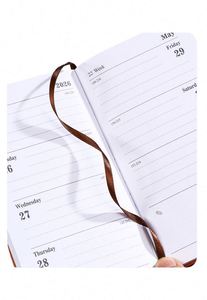 2026 Hardcover Leather Planner Journals Custom Logo <b>A6</b> Business <b>Diary</b> Notebook for Promotion - Product Image 4