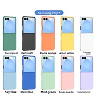 Étui de téléphone pliable anti-chute en PC avec rabat pour Samsung Flip 8 7 6 5 4, coque rigide effet peau pour Moto Razr 60 50 40 Ultra