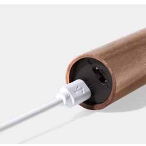 Wooden Stick Smart Night <b>Light</b> Usb Charging <b>with</b> Storage Base Human Body Cabinet Closet Wall Lamp Table Lamp - Product Image 6