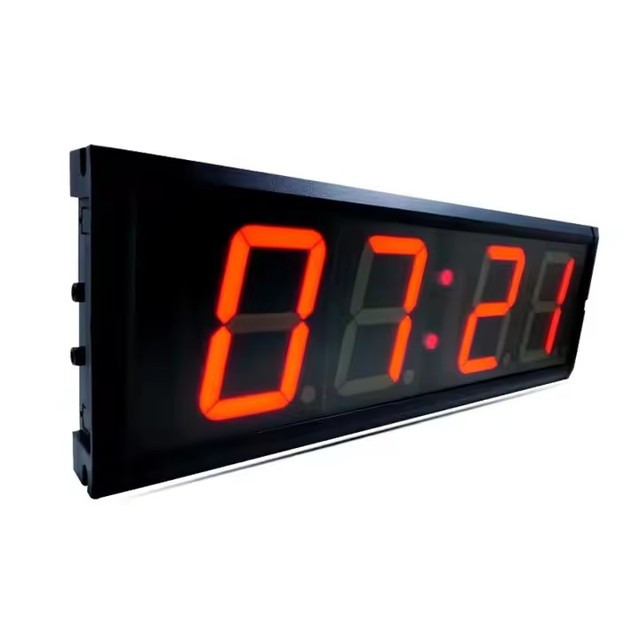 Multi-Function 4 Bit 1 Inch Hand Timer LED Race Digital Alarm Clock Reduced NTP Protocol Synchronization Mini for Kitchen Use