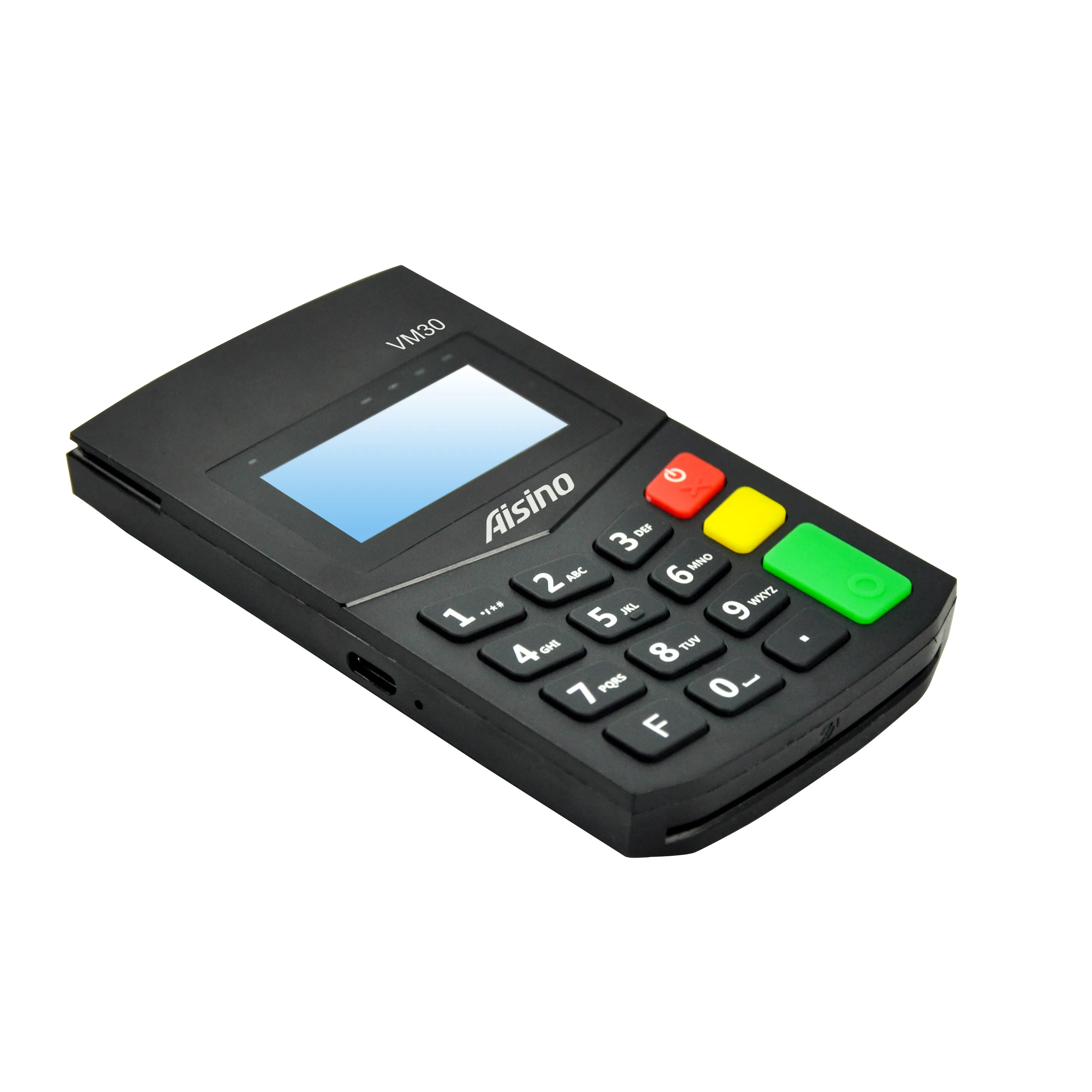 सस्ते पीओएस मशीन वायरलेस मिनी पीओएस टर्मिनल बैंक कार्ड रीडर mPOS क्रेडिट कार्ड मशीनों Aisno VM30 पीओएस