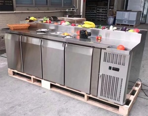Ensalada bar pizza mesa de trabajo/Prep pizza contra nevera/refrigerador de Pizza refrigerada de Banco Mesa - Product Image 4