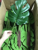 Feuilles de palmier artificielles décoratives de 60-67 cm, feuilles de bananier Monstera