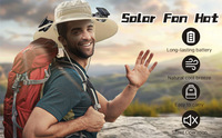 Chapeau ventilateur solaire à chargement solaire, vente chaude, été, adulte, grande surface, protection solaire, ventilateur portable, chapeau de visière à chargement USB