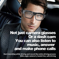 Gafas Inteligentes con IA, Cámara HD, Lentes Polarizadas, Música, Llamadas, Grabación de Fotos, Tarjeta de Memoria, Batería Externa Conectable