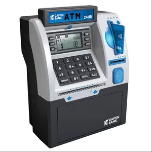 Nuovissimo Cash Coin Money Bank elettrico riconoscimento delle impronte digitali sblocco salvadanaio ATM giocattolo per regali per bambini