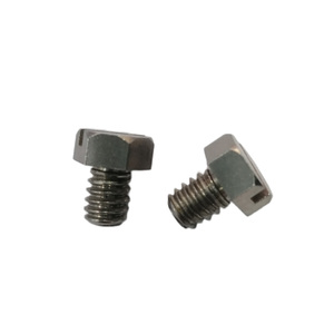 Perno hexagonal ranurado y perforado personalizado de acero inoxidable, tornillo no estándar, herrajes OEM - Product Image 1