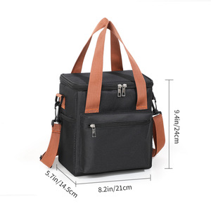 Grand sac fourre-tout isotherme pour adultes, fourre-tout rafraîchissant pour le travail, personnalisable, en cuir PU, pour l'extérieur et l'alimentation. - Product Image 3