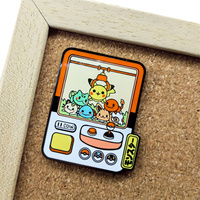 Vente en gros Pokmon poupée machine broche badge Pokemon métal émail dur broche sac accessoires en stock