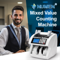 Compteur de billets mixtes NUMEN Fitness avec détecteur de billets IR, UV, MG et CIS, modèle SH-03C