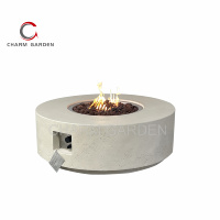 Table ronde extérieure moderne de foyer sans fumée pour le camping de patio