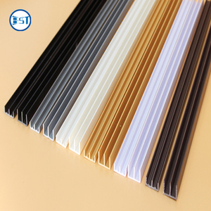 Estrusioni in plastica personalizzate produttore di dimensioni porta <span class=keywords><strong>scorrevole</strong></span> pista in <span class=keywords><strong>PVC</strong></span> ABS PP PE porta <span class=keywords><strong>scorrevole</strong></span> in plastica pista e guide - Product Image 3