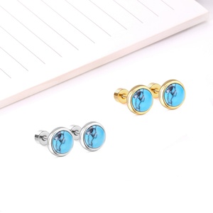 Pendientes de Acero Quirúrgico para Niños, Joyería Infantil, Pendientes de Oro - Product Image 6