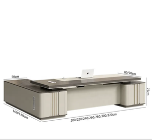 Escritorio ejecutivo moderno de lujo en forma de L para gerentes de espacio de oficina: muebles de oficina modernos y elegantes - Product Image 5