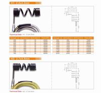 Elemen Pemanas Koil Hot Runner Fleksibel Lurus Baja Tahan Karat 230V Tipe J Thermocouple