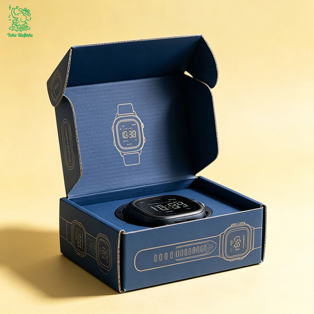 Durable E-flute Cardboard Shipping Box for Smart Watch Mailer Box Mailing Box for Electronics E-commerce
