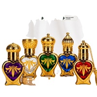 Flacon vaporisateur d'huile de parfum orientale arabe 5 ml en verre électroplaqué, moderne, pour aromathérapie, emballé, fabriqué en Chine