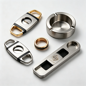 Juego de Herramientas para Cigarros de Metal al por Mayor para Tiendas Minoristas, Accesorios para Cigarros de Aluminio Pulido y Cepillado Personalizados, Piezas de Ferretería al por Mayor - Product Image 5