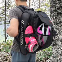 Sac à dos professionnel pour patins à roulettes en nylon imperméable épaissi 50-70L Sac de transport portable Patinage sur glace