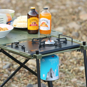 Hot Selling IGT <b>Gas</b> Stainless Steel Portable Cooking <b>Table</b> Outdoor Camping <b>BBQ</b> Customizable Picnic <b>Table</b> Use - Product Image 6
