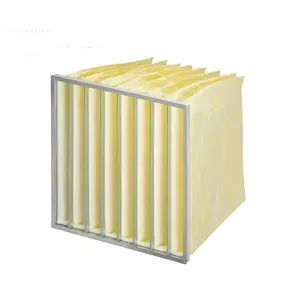 Factory Sale Synthetic Fiber Air Conditioning Air Filter 8 Pocket F7 Bag For Hvac System Ahu Cleanroom