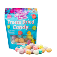 Bonbons déshydratés en gros, bonbons gélifiés lyophilisés, friandises soufflées lyophilisées, support OED ODM