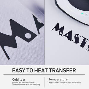 Xinart — rouleaux de vinyle noir HTV pour T-Shirts, en vinyle à transfert thermique pour crinière/silmultifonction/Brother - Product Image 4