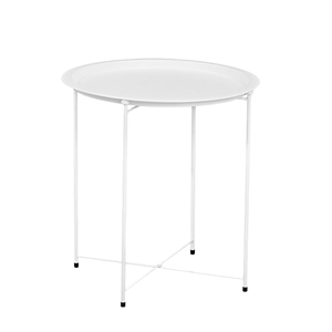 Table d'appoint moderne convertible en fer avec plateau amovible pour salon et chambre à coucher – Table basse économique - Product Image 1