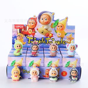 ตุ๊กตาเรซิ่น Twinkle Twinkle Blind Box ของสะสมสำหรับเด็ก ของตกแต่งโต๊ะทำงาน ชุด 12 ชิ้น - Product Image 2