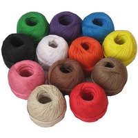 Cordon en chanvre ciré décoratif de 1 mm x 100 mètres, 12 couleurs, ficelle de chanvre flexible, cordons de chanvre torsadés colorés