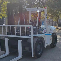 Pengiriman Cepat Harga Ekspor Kondisi Bersih Forklift Diesel TCM 10 Ton FD100 Bekas yang Tangguh untuk Pabrik Kargo Berat